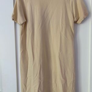 Casual Yellow T-Shirt Dress